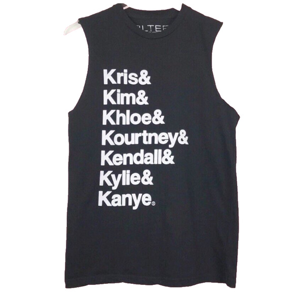 BLTEE Kardashian 100% Cotton Black Sleeveless Tank Tee T-Shirt Size Small USA - Picture 1 of 3